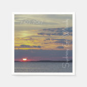 Edisto Island Sunset Serviette (Vorderseite)