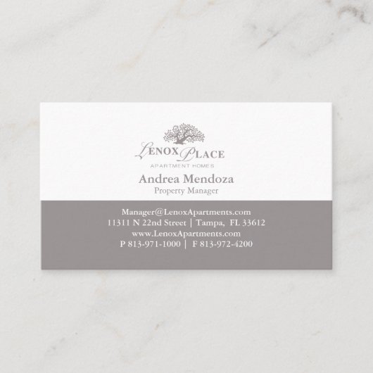 Edit 2 Apartment Complex Business Card Vorlage Visitenkarte (Vorderseite)