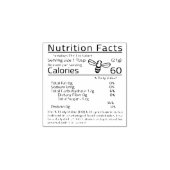 EDIT AUF ZUHAUSE Honey Nutrition BLANK SERVING GRÖ Gummistempel (Prägung)