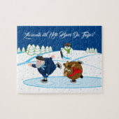 Edit, Christmas / Navidad, Olentzero ice Skaten, Puzzle (Horizontal)