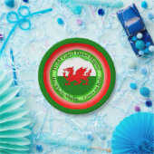 Edit Matching Welsh Dragon St David's Day 7" Pappteller (Party)
