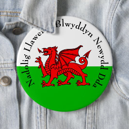 Edit Text Welsh Flag Red Dragon Weihnachten Button