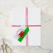 Edit Text Welsh Flag Red Dragon Weihnachten Geschenkanhänger (Mit Garn)