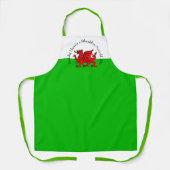 Edit Text Welsh Flag Red Dragon Weihnachten Schürze (Vorderseite)