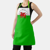 Edit Text Welsh Flag Red Dragon Weihnachten Schürze (InSitu)