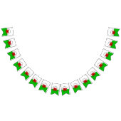 Edit Text Welsh Flag Red Dragon Weihnachtsjagd Wimpelkette (Alle)