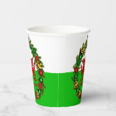 Edit Text Year Welsh Flag Red Dragon Weihnachten Pappbecher (Rechts)