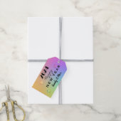 Edit YEAR, strahlender Regenbogen Frohes Neues Jah Geschenkanhänger (Mit Garn)