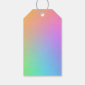 Edit YEAR, strahlender Regenbogen Frohes Neues Jah Geschenkanhänger (Rückseite)