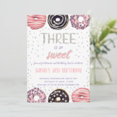 Editable 3. Geburtstags Party Einladung (Stehend Vorderseite)