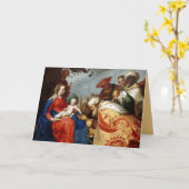 Editable Adoration der Magi Weihnachten Karte (Gelbe Blume)