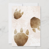 Editable "AGE" Dinosaurs Trex Wild Birthday Einladung (Rückseite)