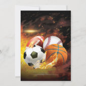 Editable All Star Sports - Einladung zum Geburtsta (Rückseite)