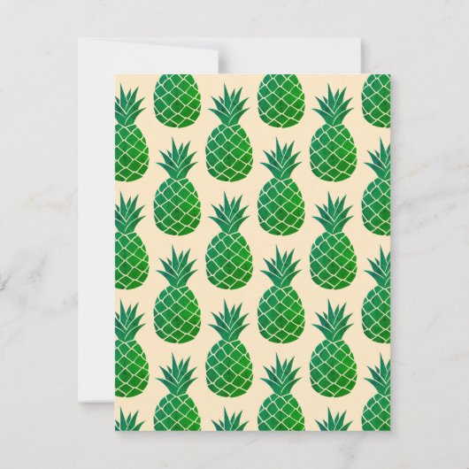 Editable Aloha Tropical Brautparty Einladung (Rückseite)