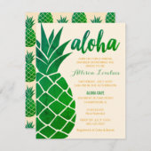 Editable Aloha Tropical Brautparty Einladung (Vorne/Hinten)