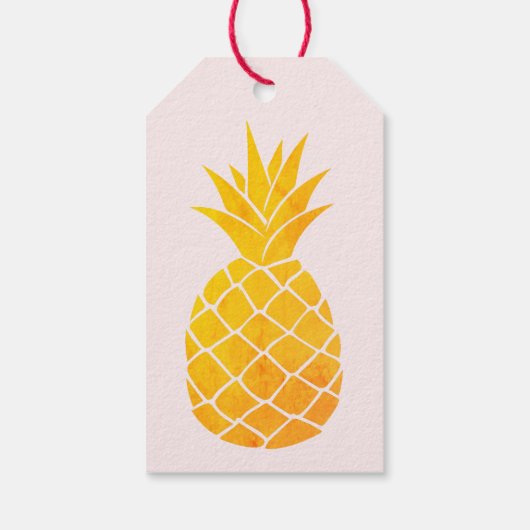 Editable Aloha Tropical Brautparty Geschenkanhänger (Rückseite)