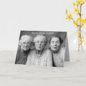 Editable Ältere Funny Birthday Karte (Gelbe Blume)