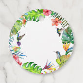 EDITABLE Ananas Thema Kinderdusche Tags Geschenkanhänger (Rückseite)