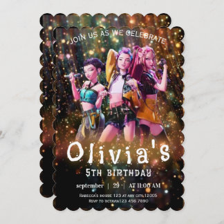 Editable Anime Birthday Invitation Einladung