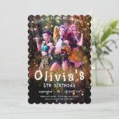 Editable Anime Birthday Invitation Einladung (Stehend Vorderseite)