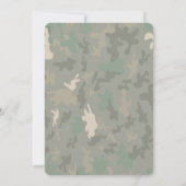 Editable Army Birthday Einladungen (Rückseite)