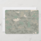 Editable Army Birthday Foto Einladungen (Rückseite)