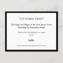 Editable Art Exhibition Display Cards Art Labels