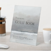 Editable Art Exhibition Guest Book Sign Sockelschild (In SItu)