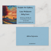 Editable Art Gallery Visitenkarte (Vorne/Hinten)
