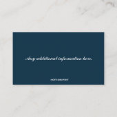 Editable Art Instructor Visitenkarte (Rückseite)