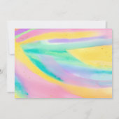 Editable Art Party Malerei Party Geburtstag Foto Einladung (Rückseite)