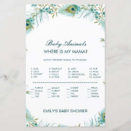 Editable Baby Animal Match, wo ist Mama w Answer