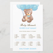 Editable Baby Animal Match, wo ist Mama w Answer (Vorne/Hinten)