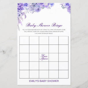 Editable Baby Bingo Baby Showgame PRINTED
