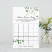 Editable Baby Bingo Baby Showgame PRINTED (Stehend Vorderseite)