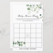 Editable Baby Bingo Baby Showgame PRINTED (Vorne/Hinten)