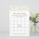 Editable Baby Bingo Baby Showgame PRINTED (Stehend Vorderseite)