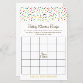 Editable Baby Bingo Baby Showgame PRINTED (Vorne/Hinten)