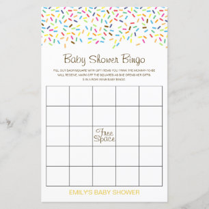 Editable Baby Bingo Baby Showgame PRINTED