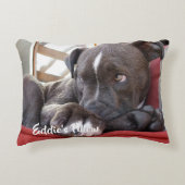 Editable Baby Pitbull Puppy Dekokissen (Vorderseite)