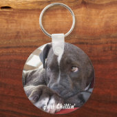 Editable Baby Pitbull Puppy Schlüsselanhänger (Vorderseite)