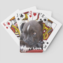 Editable Baby Pitbull Welpe Spielkarten