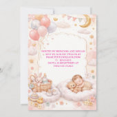 Editable Baby Shower Invitation Template Einladung (Rückseite)