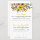 Editable Baby Twin Trivia Babydusche mit Antwort (Vorne/Hinten)