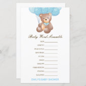 Editable Baby Word Scramble mit Antwort (Vorne/Hinten)