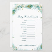 Editable Baby Word Scramble mit Antwort (Vorne/Hinten)