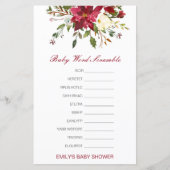 Editable Baby Word Scramble mit Antwort (Vorderseite)