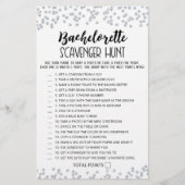 Editable Bachelorette Scavenger Jagdspiel (Vorderseite)