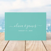 Editable Background Color Calligraphy Wedding Gästebuch
