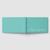 Editable Background Color Calligraphy Wedding Gästebuch (Voll)